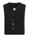 Dixie Woman Tailored Vest Black Size S Polyester, Elastane In Black