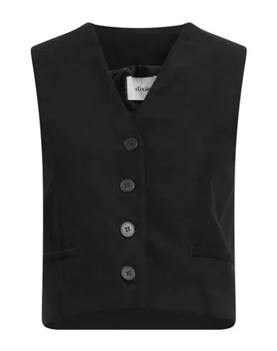 Dixie Woman Tailored Vest Black Size S Polyester, Elastane