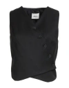 Dixie Woman Tailored Vest Black Size S Polyester, Viscose, Elastane In Black