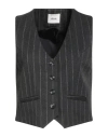 Dixie Woman Tailored Vest Grey Size M Polyester, Viscose, Elastane In Gray