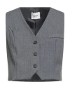 Dixie Woman Tailored Vest Grey Size S Polyester, Viscose, Elastane In Gold