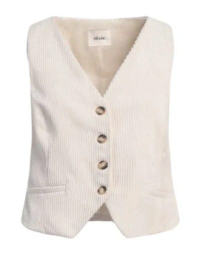 Dixie Woman Tailored Vest Ivory Size Xs Polyester, Polyamide, Elastane In White