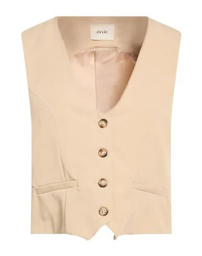 Dixie Woman Tailored Vest Sand Size S Polyester, Viscose, Elastane
