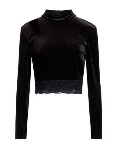 Dixie Woman Top Black Size S Polyester, Elastane