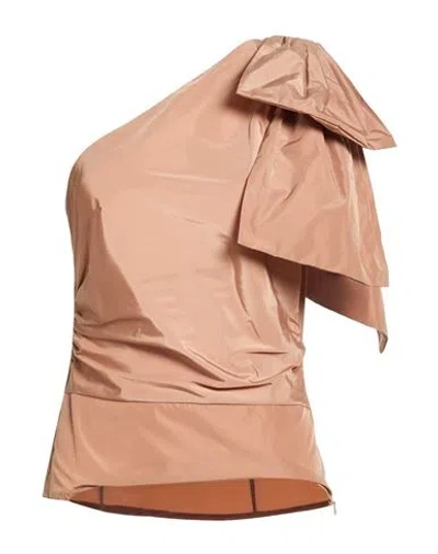 Dixie Woman Top Camel Size M Polyester In Pink