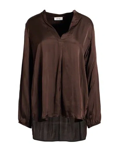 Dixie Woman Top Chocolate Brown Size L Viscose