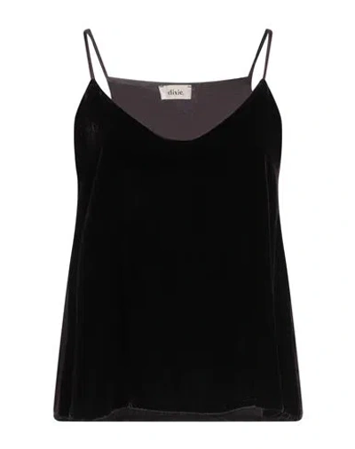 Dixie Woman Top Dark Brown Size S Viscose, Silk
