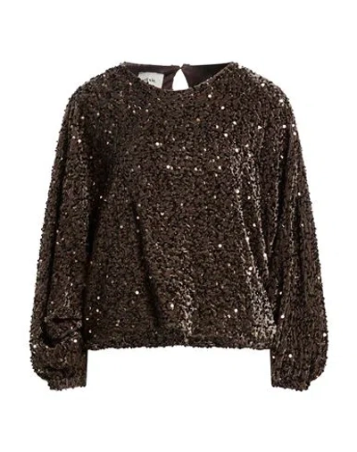 Dixie Woman Top Dark Brown Size S Polyester