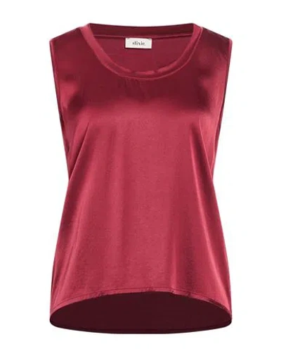 Dixie Woman Top Garnet Size M Viscose, Elastane In Red