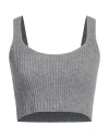 Dixie Woman Top Grey Size M Viscose, Polyester, Polyamide In Grey