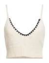 Dixie Woman Top Ivory Size M Acrylic, Wool, Viscose, Alpaca Wool