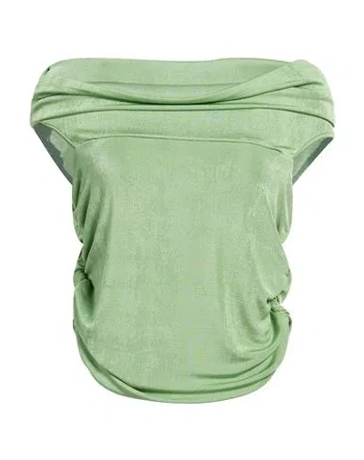 Dixie Woman Top Light Green Size S Polyester, Elastane