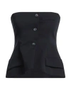 Dixie Woman Top Midnight Blue Size M Polyester, Viscose, Elastane In Blue