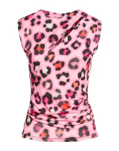 Dixie Woman Top Pink Size M Polyester, Elastane