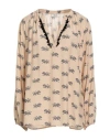 Dixie Woman Top Sand Size M Viscose In Neutral