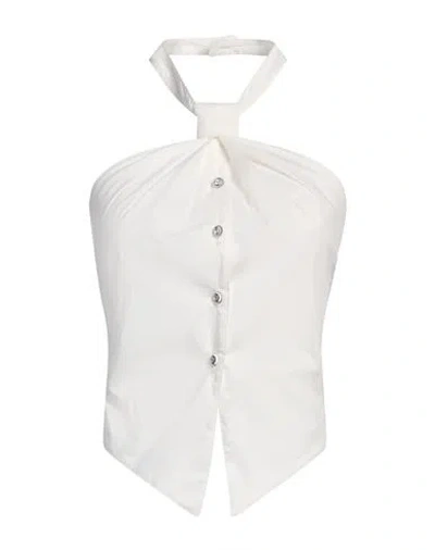 Dixie Woman Top White Size M Cotton