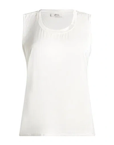 Dixie Woman Top White Size S Viscose, Elastane