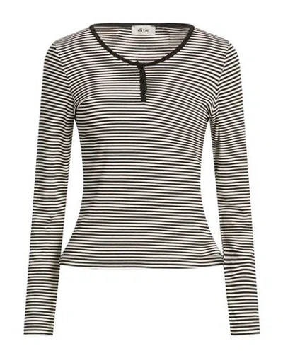 Dixie Woman T-shirt Black Size M Viscose, Elastane