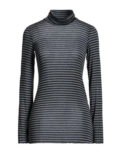Dixie Woman T-shirt Charcoal Size M Modal, Viscose, Polyamide, Elastane, Cashmere In Grey