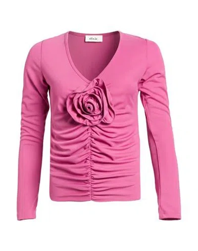 Dixie Woman T-shirt Pink Size M Polyester, Elastane