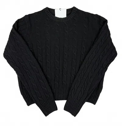 Dixie Women's Dalton Cable Knit Sweater In Black