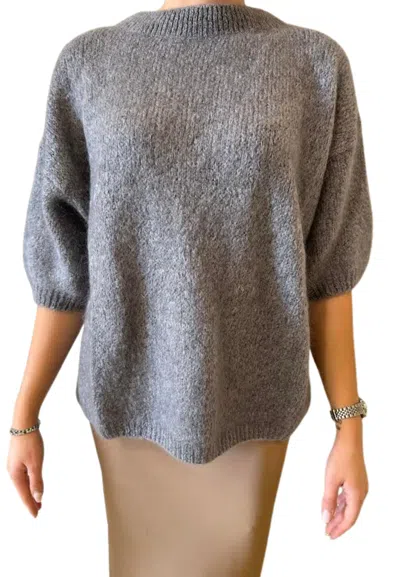 Dixie Women's Knit  Crew Neck In Gray