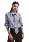 Dixie Women's Shirt  Beije-blu In Blue