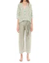 Diza Gabo Fern Printed Blouse In Fern Green In Multi