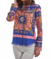 Dizzy Lizzie Cape Code Tunic In Soft Pnk Blue In Blue