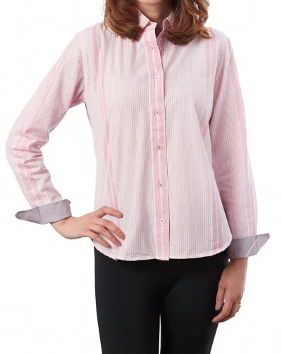 Dizzy Lizzie Chesapeake Hi-lo Tunic Top In Martinis In Pink