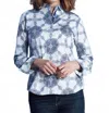 Dizzy Lizzie Rome Shirt In Medallion Navy White In Blue