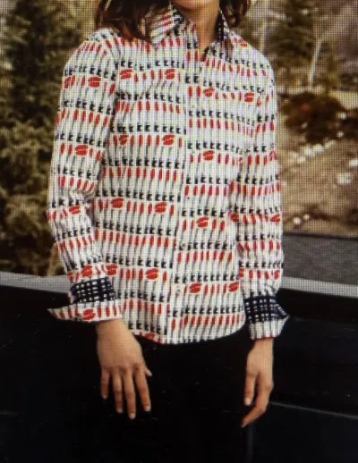 Dizzy Lizzie Rome Top - Lipstick In Lipsticks In Multi