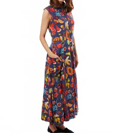 Dizzy Lizzie Sea Island Dress In Fruit In Multi