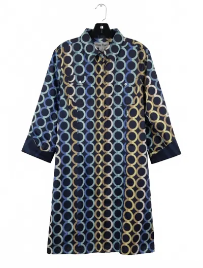 Dizzy Lizzie Women's Sag Harbor Dress In Navy Olympic Rings In Multi