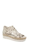 Django & Juliette Django And Juliette Adely Back Zip Sandal In Neutral