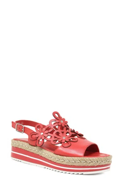 Django & Juliette Django And Juliette Aldo Wedge Sandal In Red