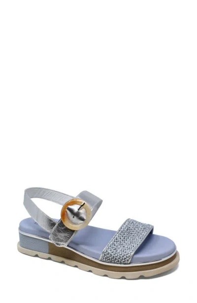 Django & Juliette Django And Juliette Chaviva Backstrap Sandal In Blue