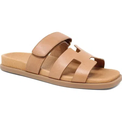 Django & Juliette Django And Juliette Nodette Flat Sandal Slide In Brown