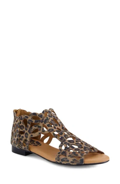 Django & Juliette Django And Juliette Pietro Back Zip Sandal In Brown