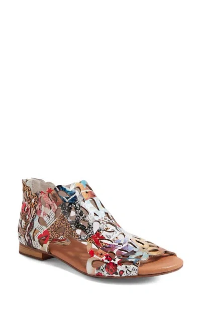 Django & Juliette Django And Juliette Pietro Back Zip Sandal In Multi