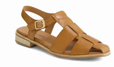 Django & Juliette Women's Agotary Fisherman Sandal In Tan Leather In Brown