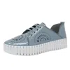 Django & Juliette Women's Bafia Denim Patent Leather Shoe In Blue