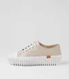 Django & Juliette Django And Juliette Baselo Leather Platform Sneaker In White