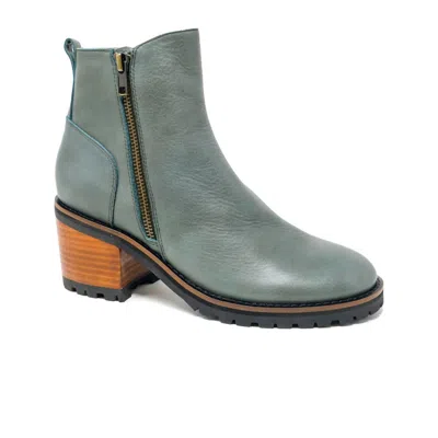 Django & Juliette Women's Birdi Boot In Dark Olive Leather In Green