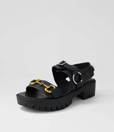 Django & Juliette Women's Briming Sandals In Black