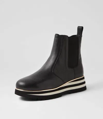 Django & Juliette Women's Eccha Leather Boots In Black