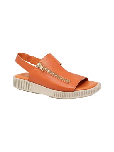 Django & Juliette Women's Inglish Sandals In Orange/almond In Multi