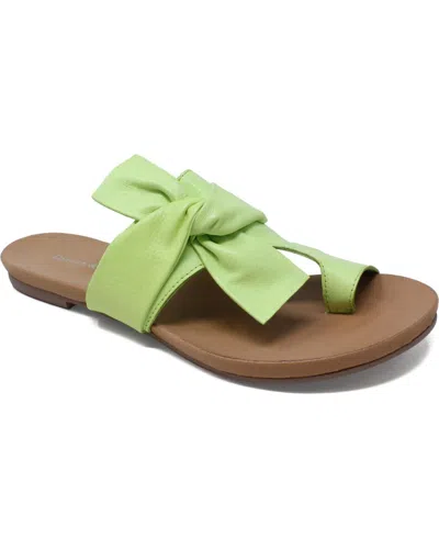 Django & Juliette Women's Jacona Slides In Light Citrus In Multi