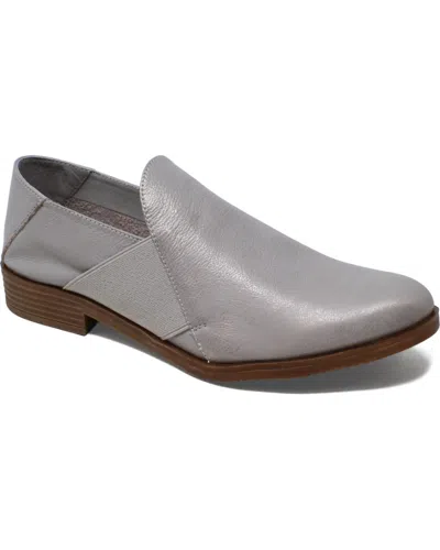 Django & Juliette Women's Kefect Slip On Shoes In Misty And Platino Wash Leather In Multi