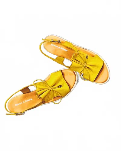 Django & Juliette Women's Malika Sandals In Yellow In Multi